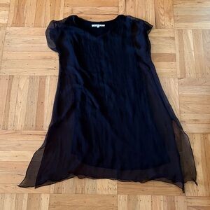 Elegant Black Sheer Dress